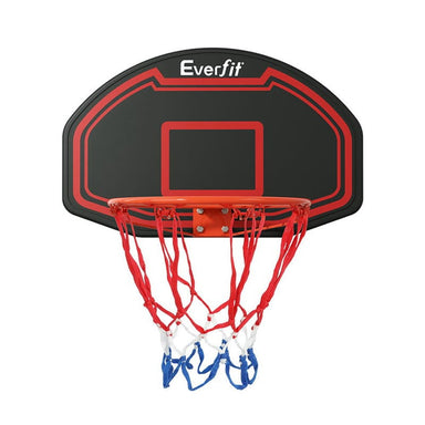 Everfit 38 Inch Wall Mounted Basketball Backboard with hoop Ring Net front view