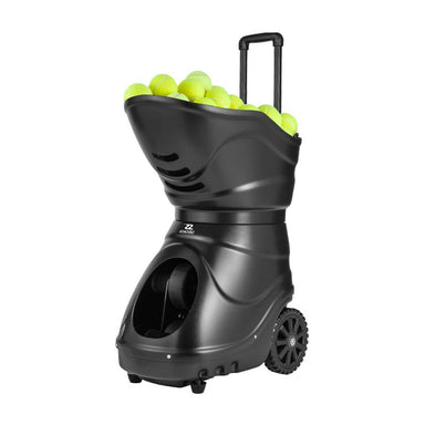 Siboasi T2202A tennis ball machines right front view with its tire