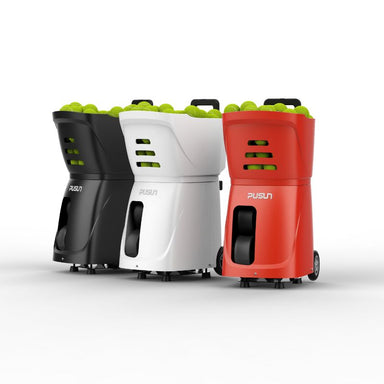 pusun PT Smart tenis ball launcher left corner view in three colors
