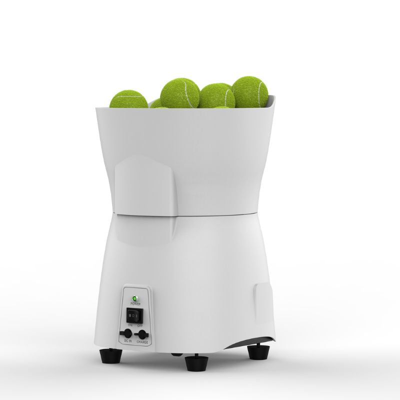 Pusun PT Mini Pro Tennis Ball Machine In Black & White — Practice Match