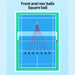 Drawing of a badminton court showing Siboasi B7 shuttlecok dropping points