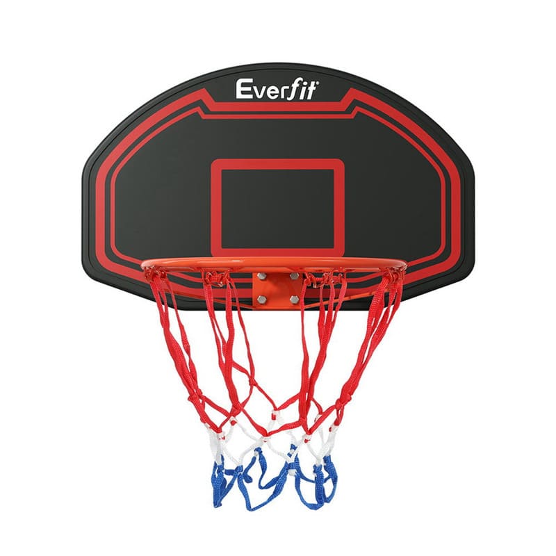 Everfit 38 Inch Wall Mounted Basketball Backboard with hoop Ring Net front view