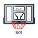 Everfit 45 Inch Wall Mounted Basketball Backboard with hoop Ring Net front view