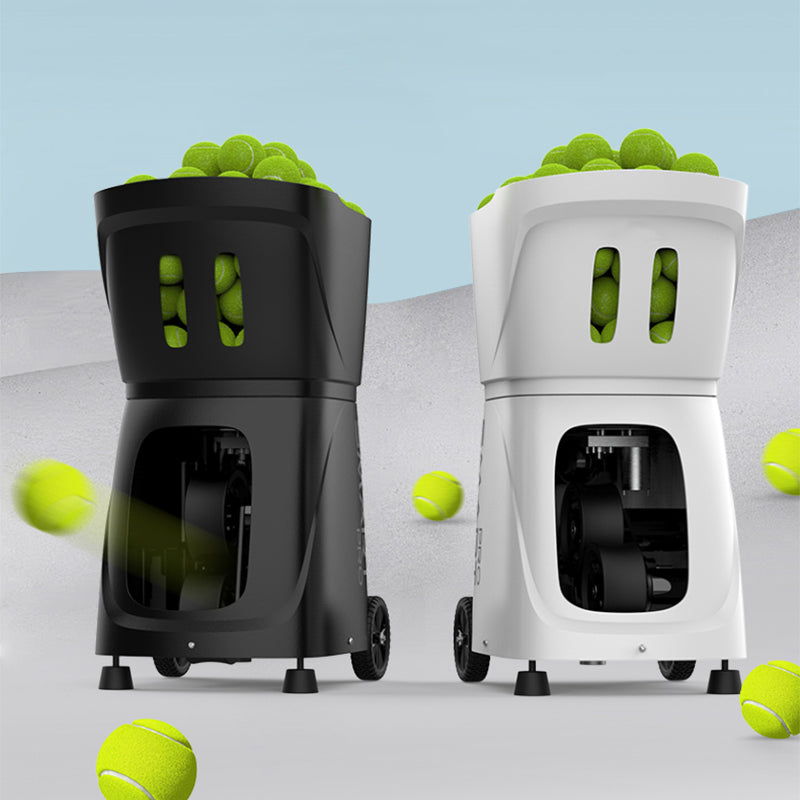 Pusun PT Smart Pro Tennis Ball Machine In Black & White Color