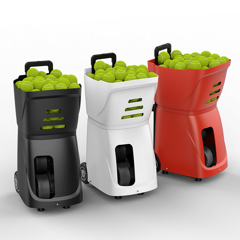 Pusun PT Smart Pri Tennis Ball Machine In Black & White Color