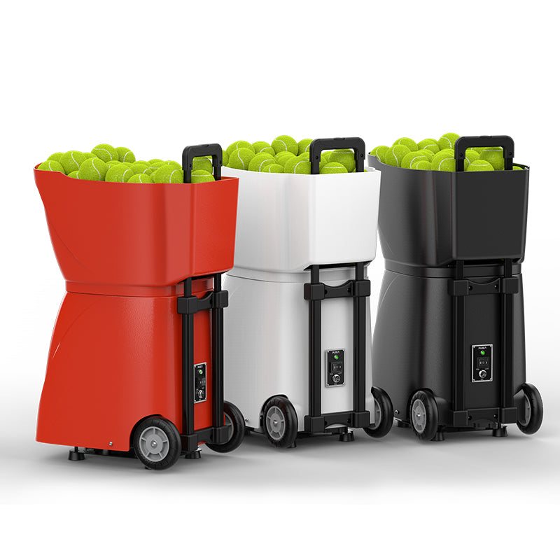 Pusun PT Smart Pri Tennis Ball Machine In Black & White Color