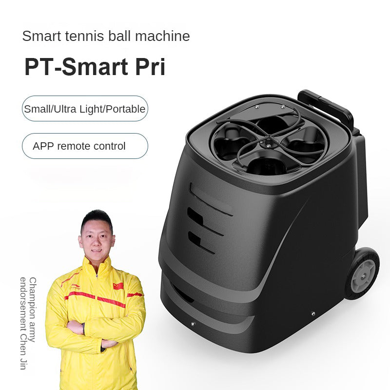 Pusun PT Smart Pri Tennis Ball Machine In Black & White Color