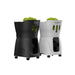 black and white Pusun PT Mini Pro Tennis Ball launcher from left corner angle
