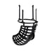 Right side view of Everfit Basketball Hoop Rebounder Return System