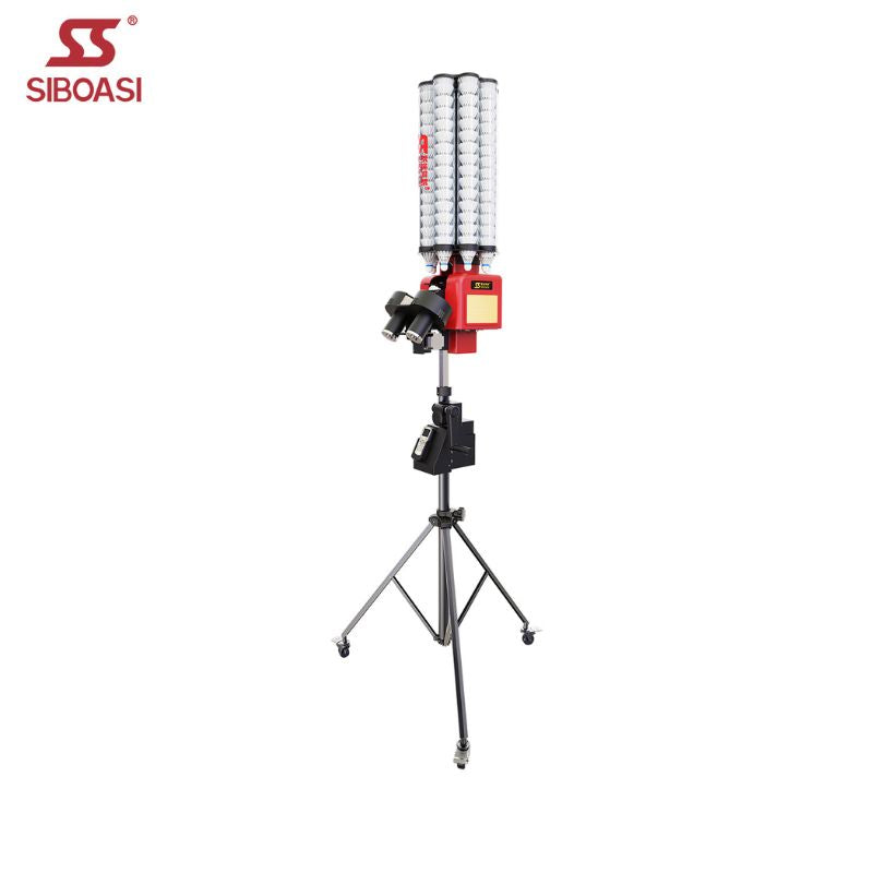 Siboasi B7 Badminton Shooting Machine full size in red