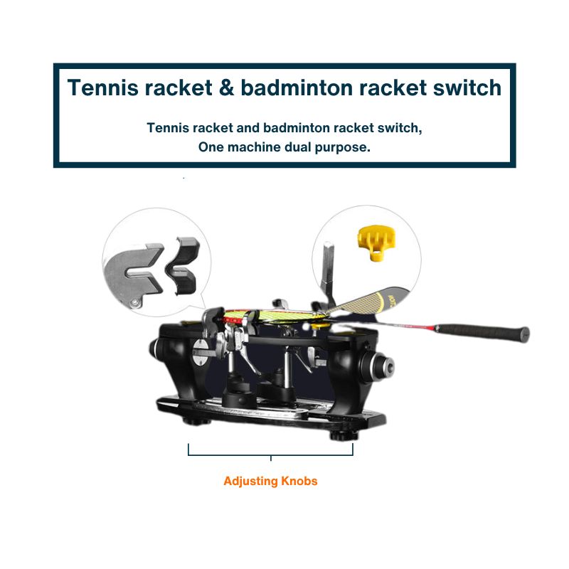 Siboasi S3169 stringing machine with dual switch for badminton and tennis racquet