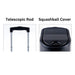 Telescopic rod and squash ball cover of siboasi s336a