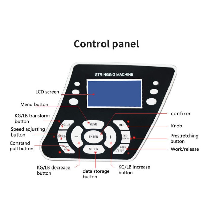 control panel monitor of Siboasi S3169 string machine