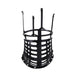 front side view of black Everfit Basketball Hoop Rebounder Return System