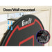 picture showing how to door mount Everfit 38 inch basketball backboard