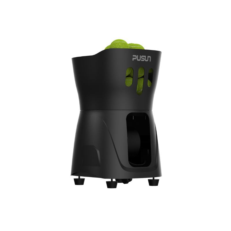 Pusun PT Mini Pro Tennis Ball Machine In Black & White — Practice Match