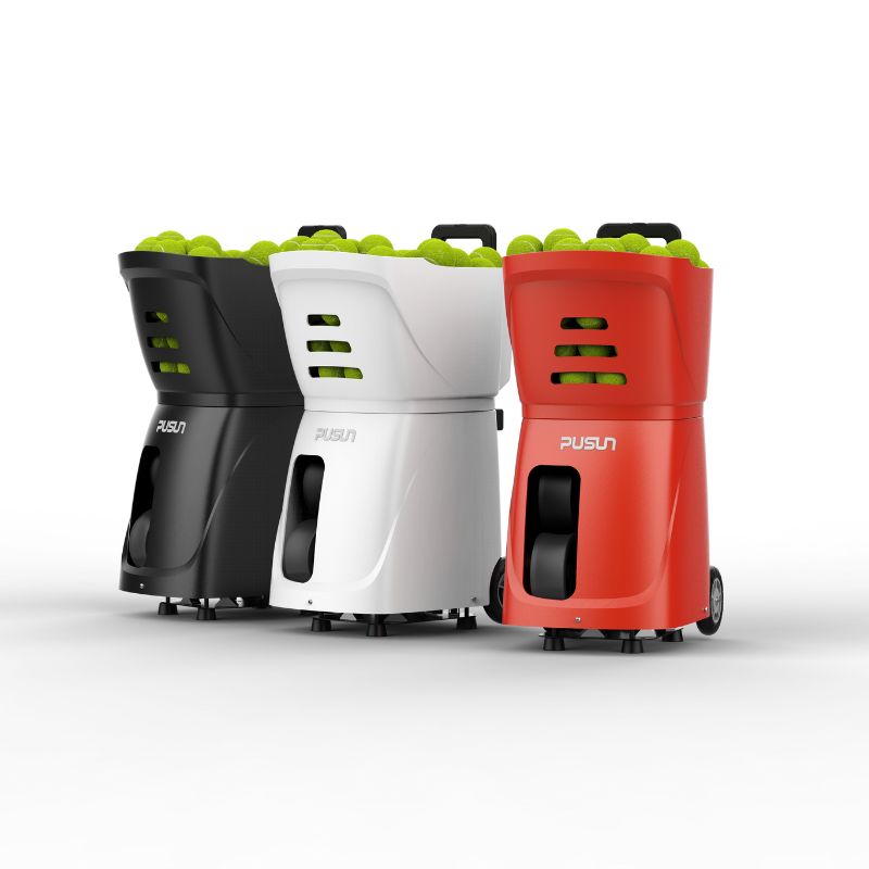 pusun PT Smart tenis ball launcher left corner view in three colors