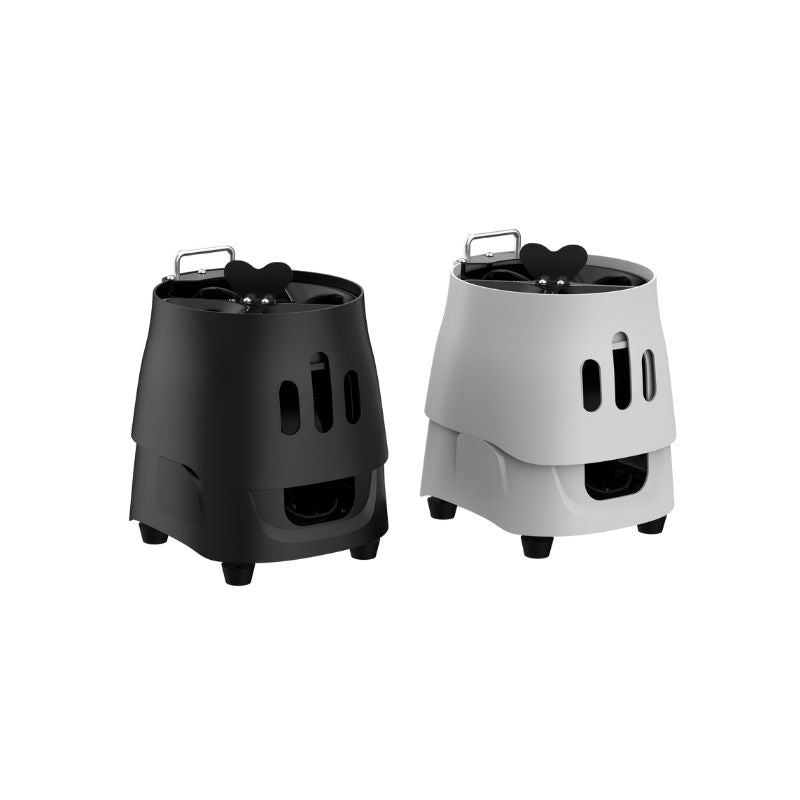 pusun pt mini pro in black and white upper lid folded
