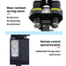 serving wheel and remote control placement of siboasi b5 badminton machine